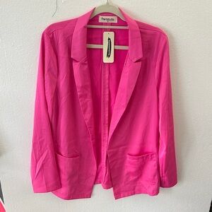 Impressions Vibrant Pink Women's Blazer